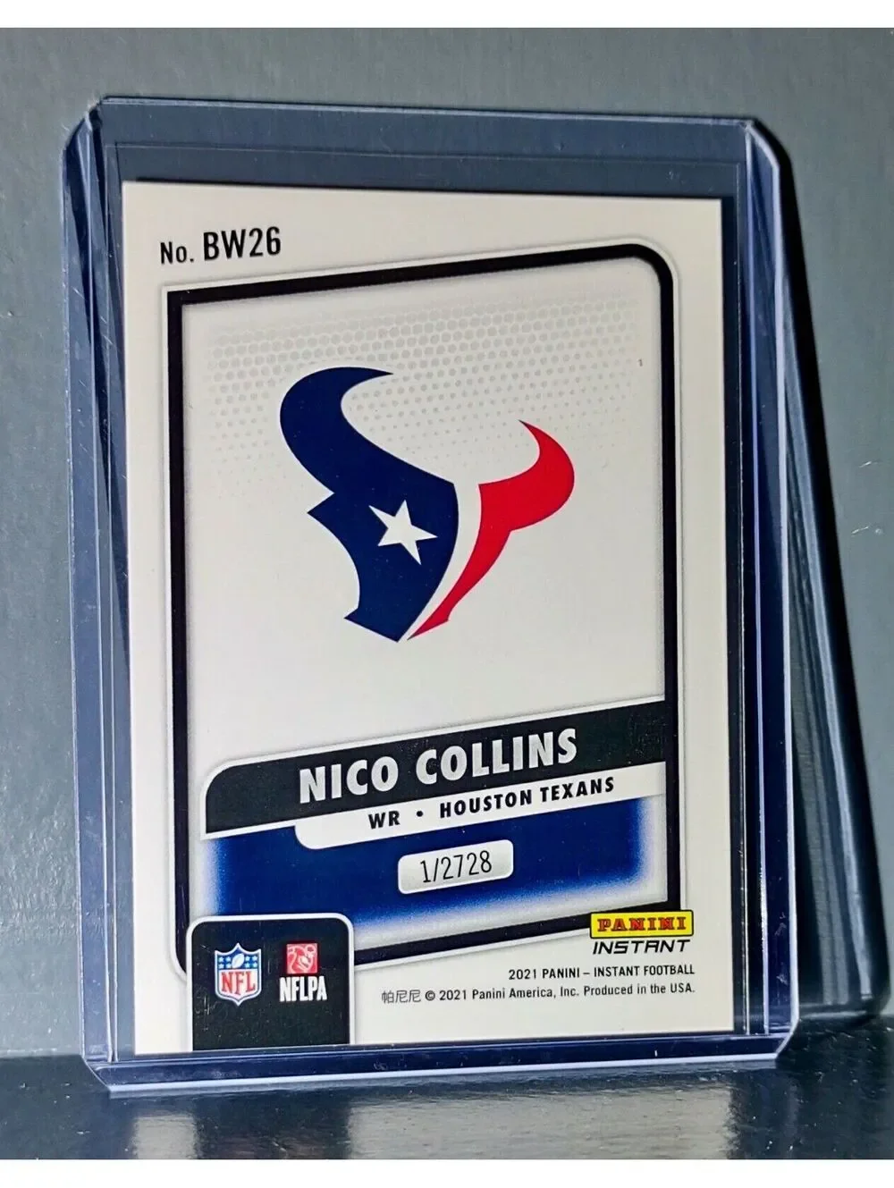 Nico Collins 2021 Panini NFL Black and White Rookies #26 Card 1/2728